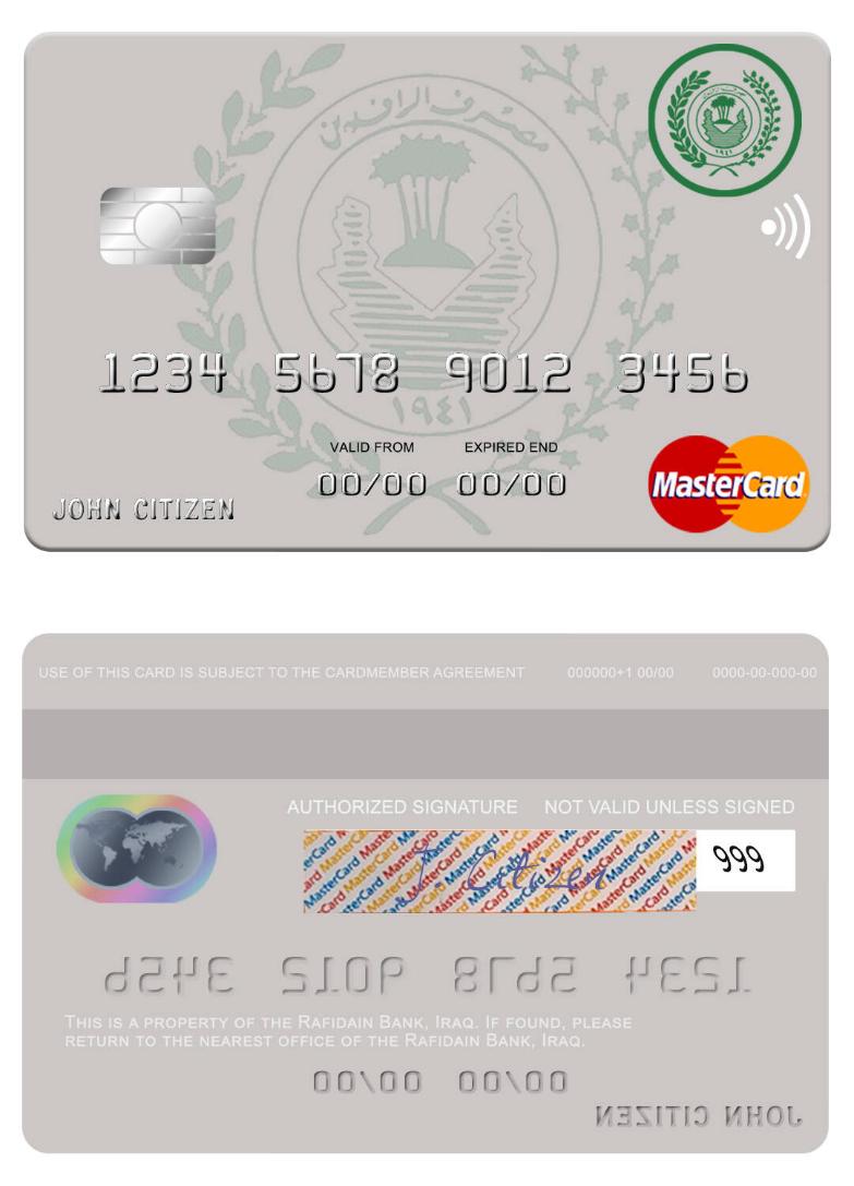 Iraq Rafidian Bank mastercard